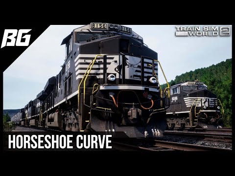 Horseshoe Curve W/ RailDriver | Norfolk Southern ES44AC | Train Sim ...